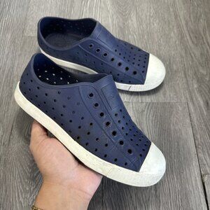 Native Jefferson Toddler Size J 3  Blue Slip On Big Boys Play Water Sneaker